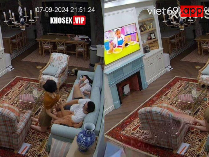 Ảnh 1 của Hack Camera Vợ chồng đại gia chồng tranh thủ địt vợ khi con đang mê xem tivi – Phần 2